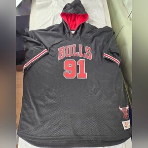 Mitchell & Ness EUC 91 Dennis Rodman Chicago Bulls Sports Jersey 5XL Black Red